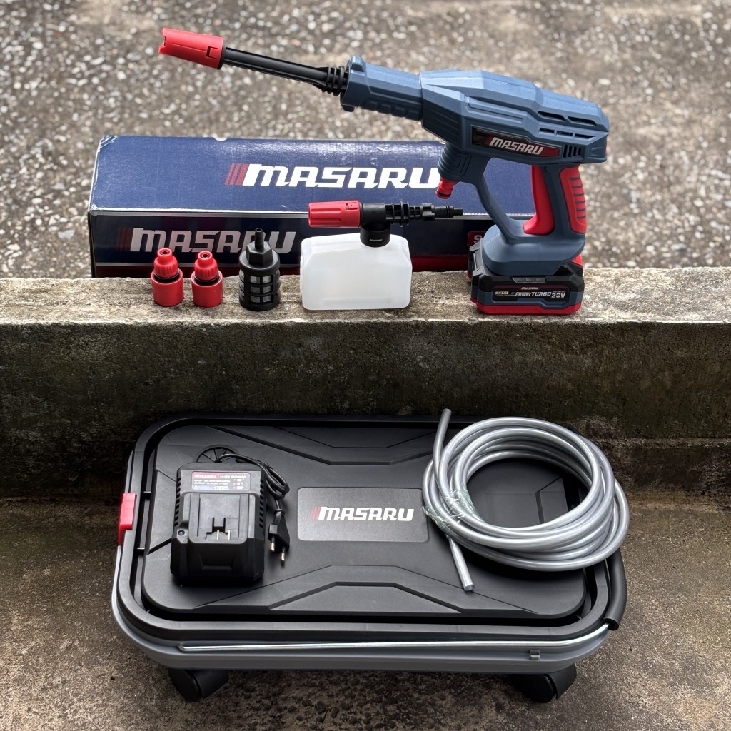 MASARU SCWS-705 เครื่องฉีดน้ำไร้สาย 20V  มอเตอร์ Brushless แรงดันสูง เคลื่อนที่สะดวก ใช้งานง่าย - รูปที่ 2
