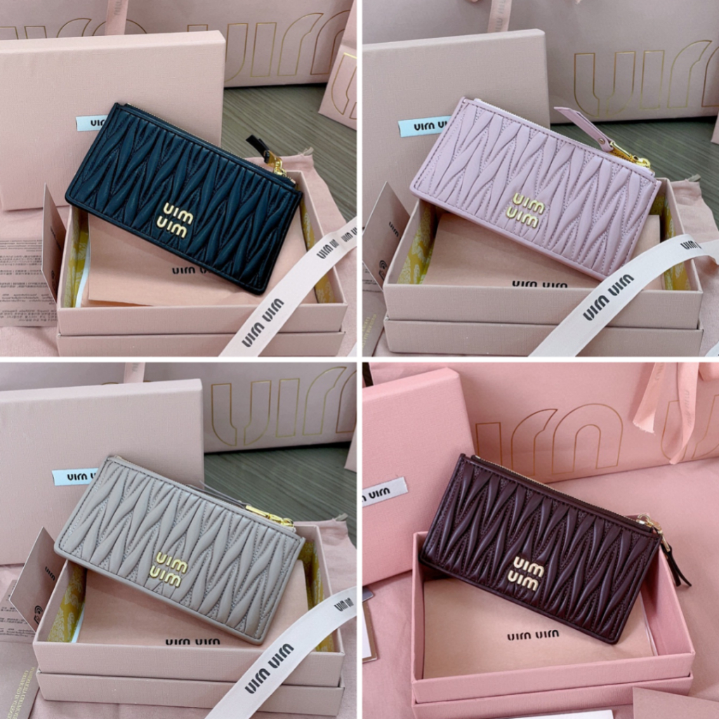 Pre order ราค3000 MMM กระเป๋า​บัตร หนังแกะนำเข้า Size8*15cm อปก.ครบชุด