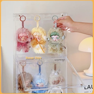 ตู้อะคริลิคห้อยตุ๊กตา ตู้ห้อยlabubu ตู้โชว์ตุ๊กตา แขวนตุ๊กตา ตู้ห้อยplush doll ตู้โชว์