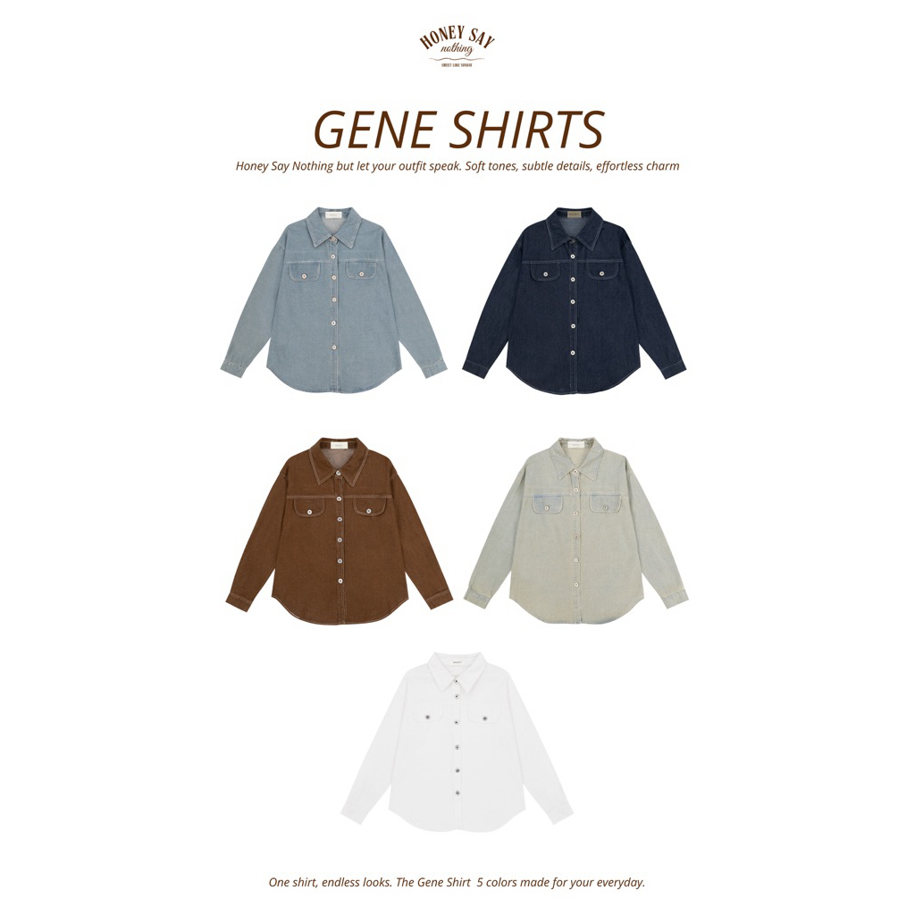 MALISTA - GENE SHIRTS เสื้อยีนส์