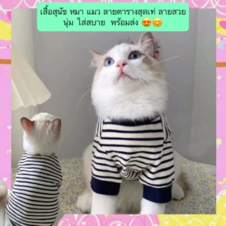 PP-760 เสื้อสุนัข หมา แมว ลายตารางสุดเท่ สวยงาม น่ารัก ผ้านุ…