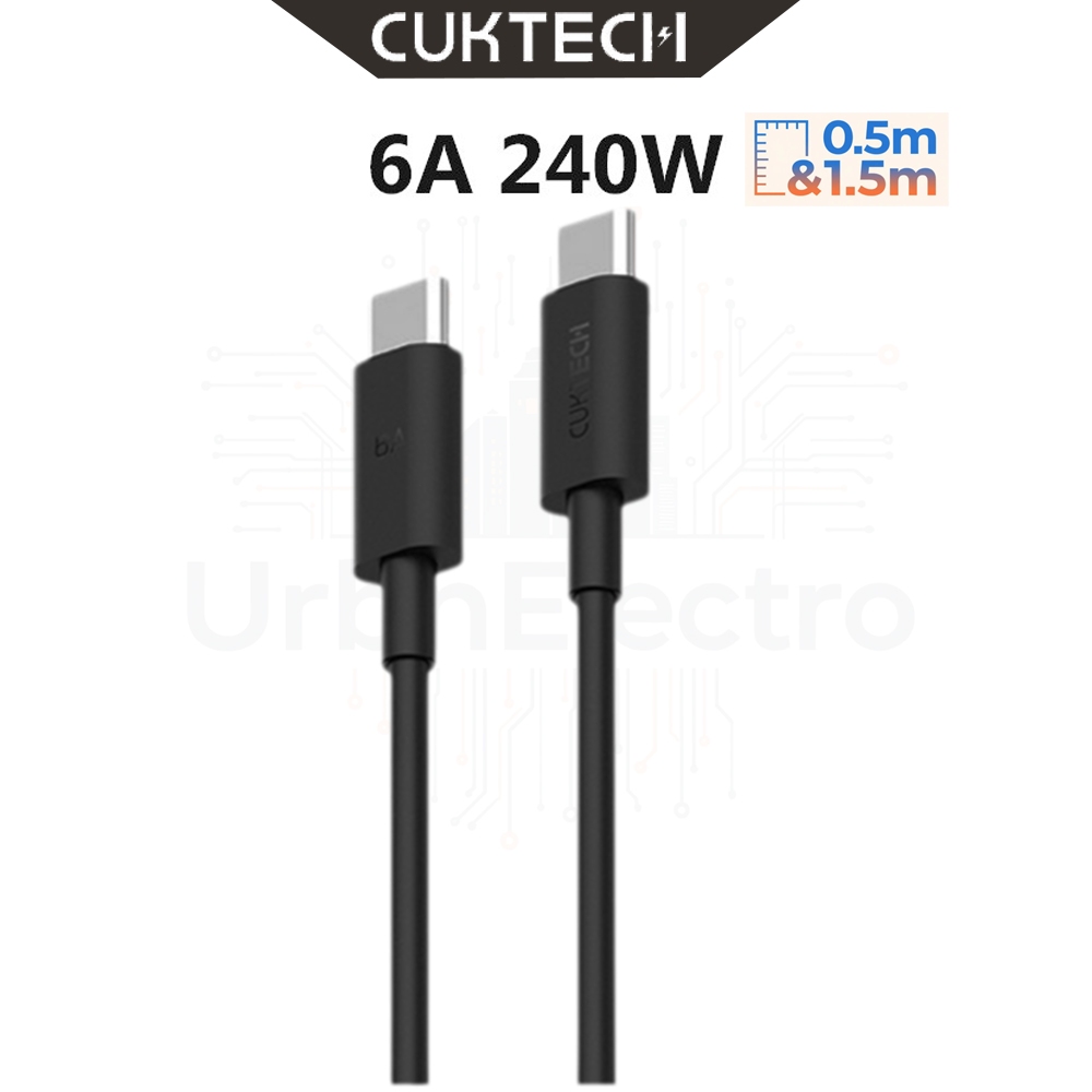 Zmi CUKTECH CTC615N 6A 240W PD3.1 สาย 1.5M USB-C สายชาร์จเร็ว