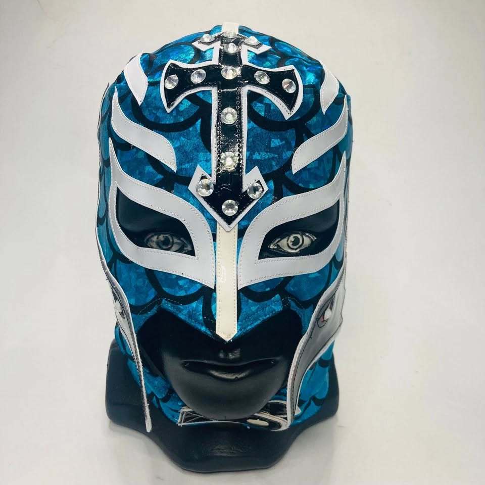 หน้ากาก King Mysterio Semi Professional Grade Lucha Libre Wrestling Mask Blue Color