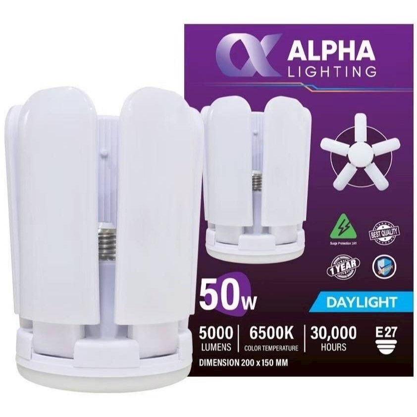 หลอดไฟใบพัด ALPHA 50W ขั้วE27 แสงขาว