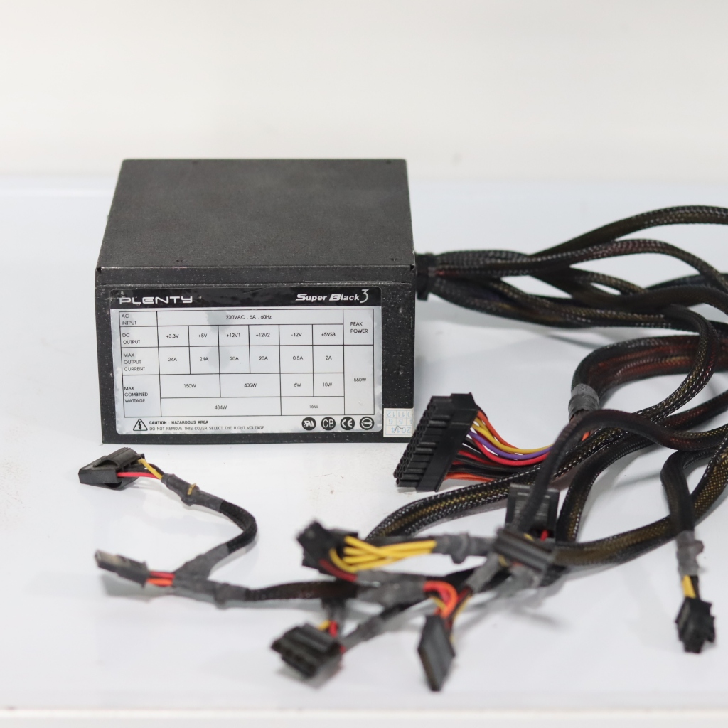 plenty super black 3 484W POWER SUPPLY อุปกรณ์จ่ายไฟ มือสอง