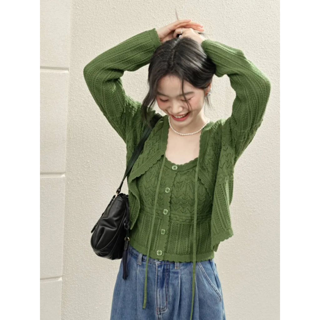 [พรีออเดอร์] ❤KUOSE : Colorblock Cardigan❤