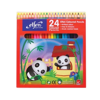 สีไม้ ดินสอสีไม้ Elfen 12 สี / 24 สี