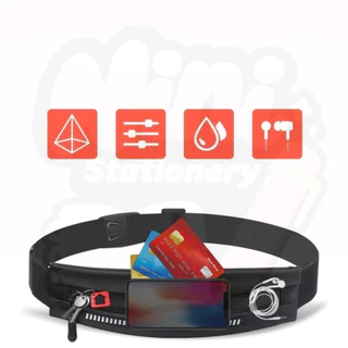 กระเป๋าวิ่ง กระเป๋าคาดเอว ใส่วิ่งออกกำลัง กาย กันน้ำ Jogging Running Fitness Sport Bag อย่างดี