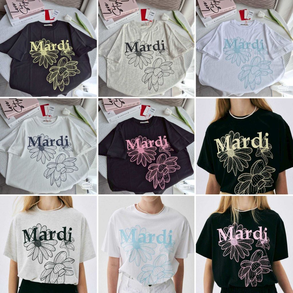 ของแท้ % พร้อมส่ง Mardi Mercredi T-Shirt / TRIPLE FLOWER