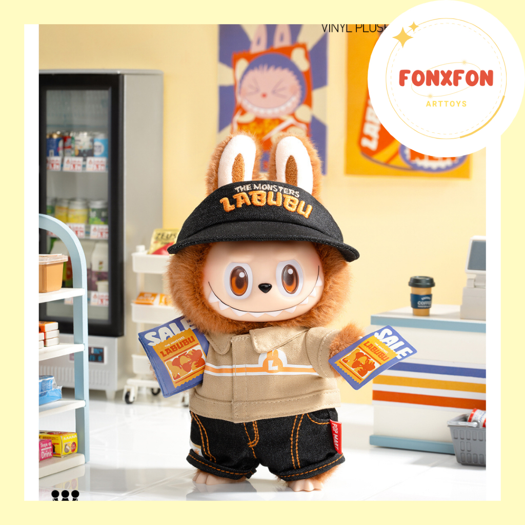 พร้อมส่ง🇹🇭โค้ดลด30% LABUBU 𝐓𝐇𝐄 𝐌𝐎𝐍𝐒𝐓𝐄𝐑𝐒 𝐖𝐚𝐜𝐤𝐲 𝐌𝐚𝐫𝐭 𝐒𝐞𝐫𝐢𝐞𝐬-𝐕𝐢𝐧𝐲𝐥 𝐏𝐥𝐮𝐬𝐡 𝐁𝐥𝐢𝐬𝐭𝐞𝐫 𝐏𝐚𝐜𝐤  💛พวงกุญแจLabubu💛