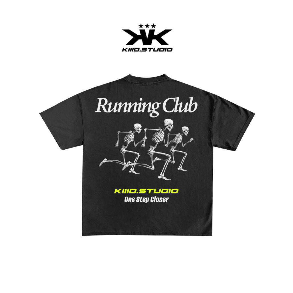 KIIID.STUDIO RUN CLUB Boxy T-Shirt เสื้อยืด