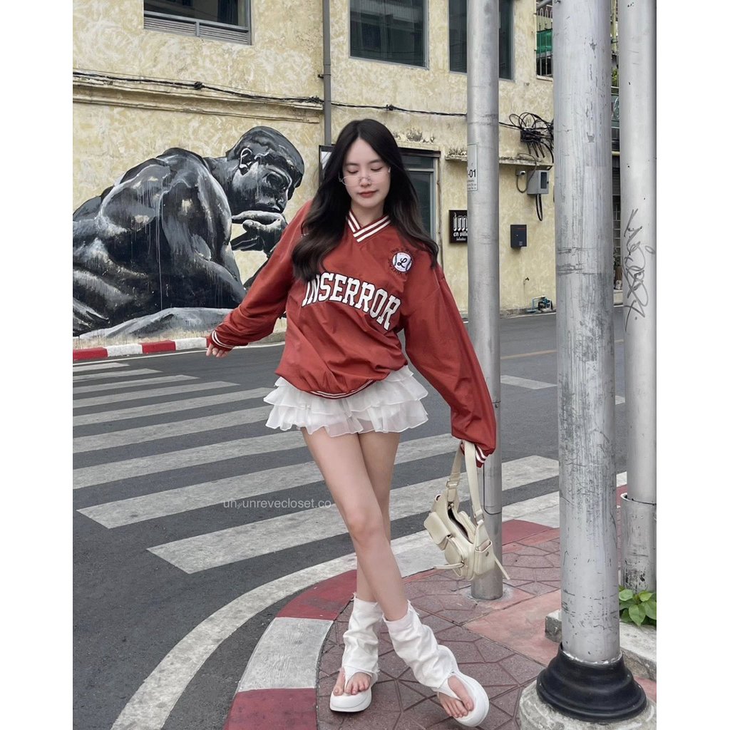 (มือ1) Un reve เสื้อสเวตเตอร์โอเวอร์ไซด์งานนำเข้า ❤️