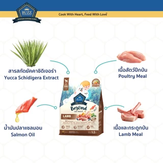Buzz Beyond - อาหารสุนัข บัซซ์ บียอนด์ กลูเตนฟรี รสเนื้อแกะ สำหรับสุนัขโต ทุกสายพันธุ์ 10 kg
