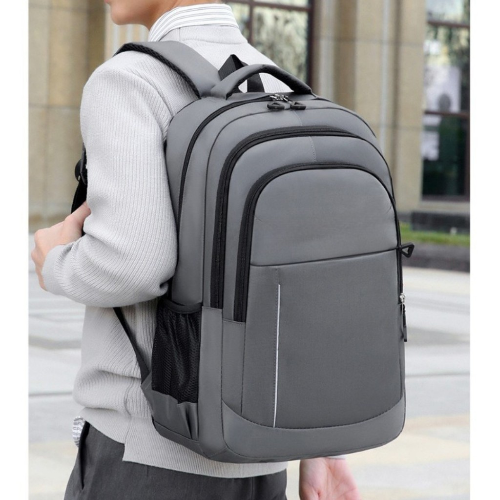 กระเป๋าเป้สะพายหลัง ผ้าอ๊อกฟอร์ด เป้เดินทางไกล จุของได้เยอะ Backpack กระเป๋านักเรียน นักศึกษา เป้อเนกประสงค์ น้ำหนักเบา