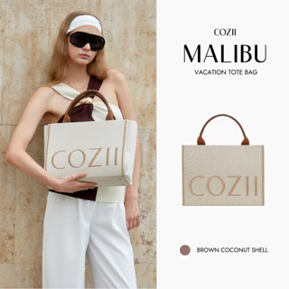 COZII - Malibu Vacation Tote Bag (3 สี) กระเป๋าผ้าแคนวาส พร้อมสายสะพายข้าง