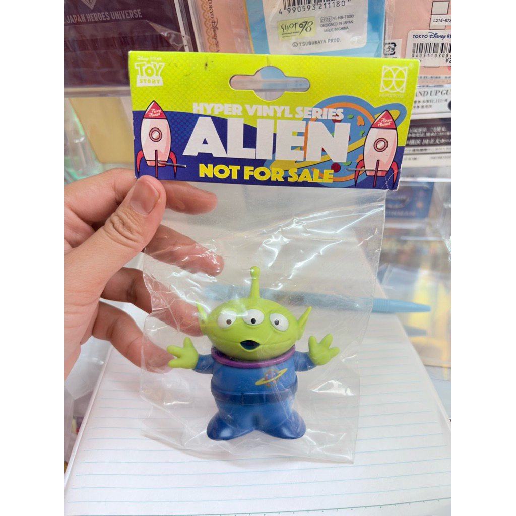 (งานแท้ สินค้ามือสองจากญี่ปุ่น) โมเดล งานซอฟ กรีนแมน สามตา the little green man Toystory Disney ทอยสตอรี่ เอเลี่ยน