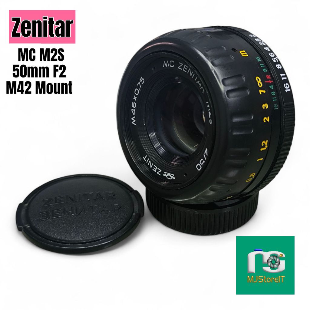 เลนส์มือหมุน MC ZENITAR-M2s 50mm F2 M42 Mount (สภาพ 80-90%)