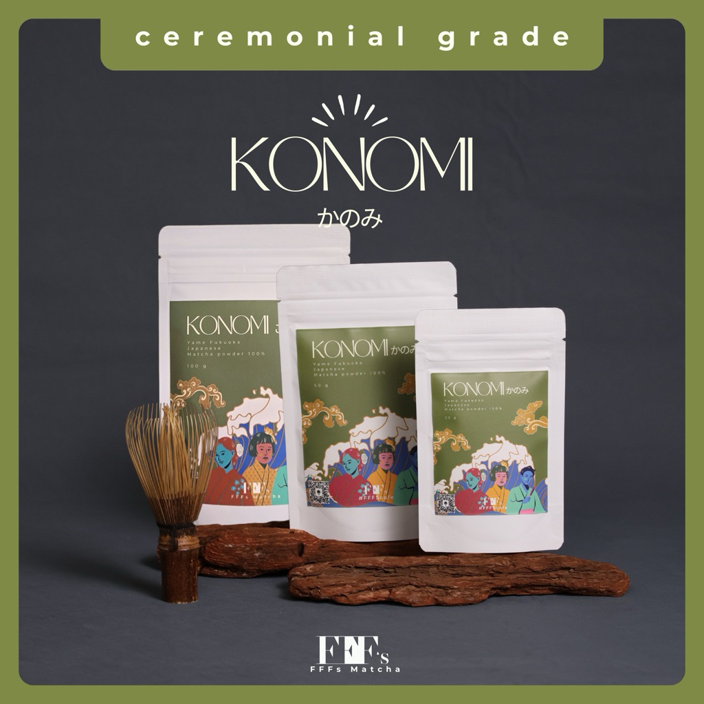 FFFs Matcha | Yame KONOMI (かのみ) โทนถั่ว - ceremonial grade (Fukuoka) | Japanese Matcha Powder ผงมัทฉ