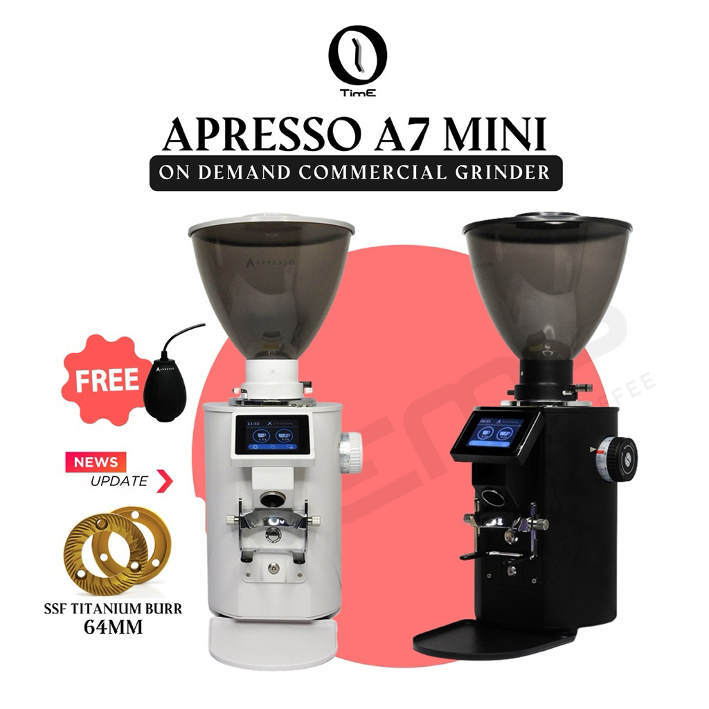 เครื่องบด APRESSO A7 mini Grinder 64mm SSF TITANIUM
