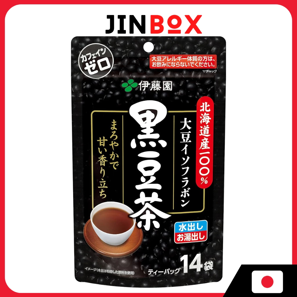 ITOEN 100% Hokkaido black bean tea tea bagsอิโตเอ็น ชาดำฮอกไกโด 100% ชนิดซอง ไม่มีคาเฟอีน 7.5กรัม x 