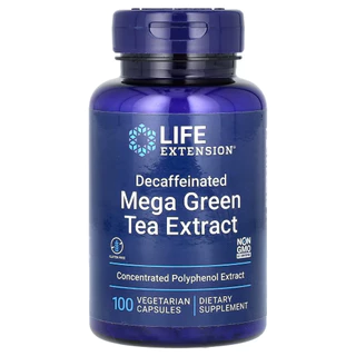 Life Extension Decaffeinated Mega Green Tea Extract , 100 Vegcaps (No.3907)