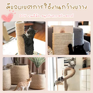 STOCK ของเล่นแมว เชือกแมว เชือกป่าน เชือกมะนิลา เชือกกระสอบ เชือกแขวนคอนโดแมว DIY ของเล่นแมว ราคาพิเศษ