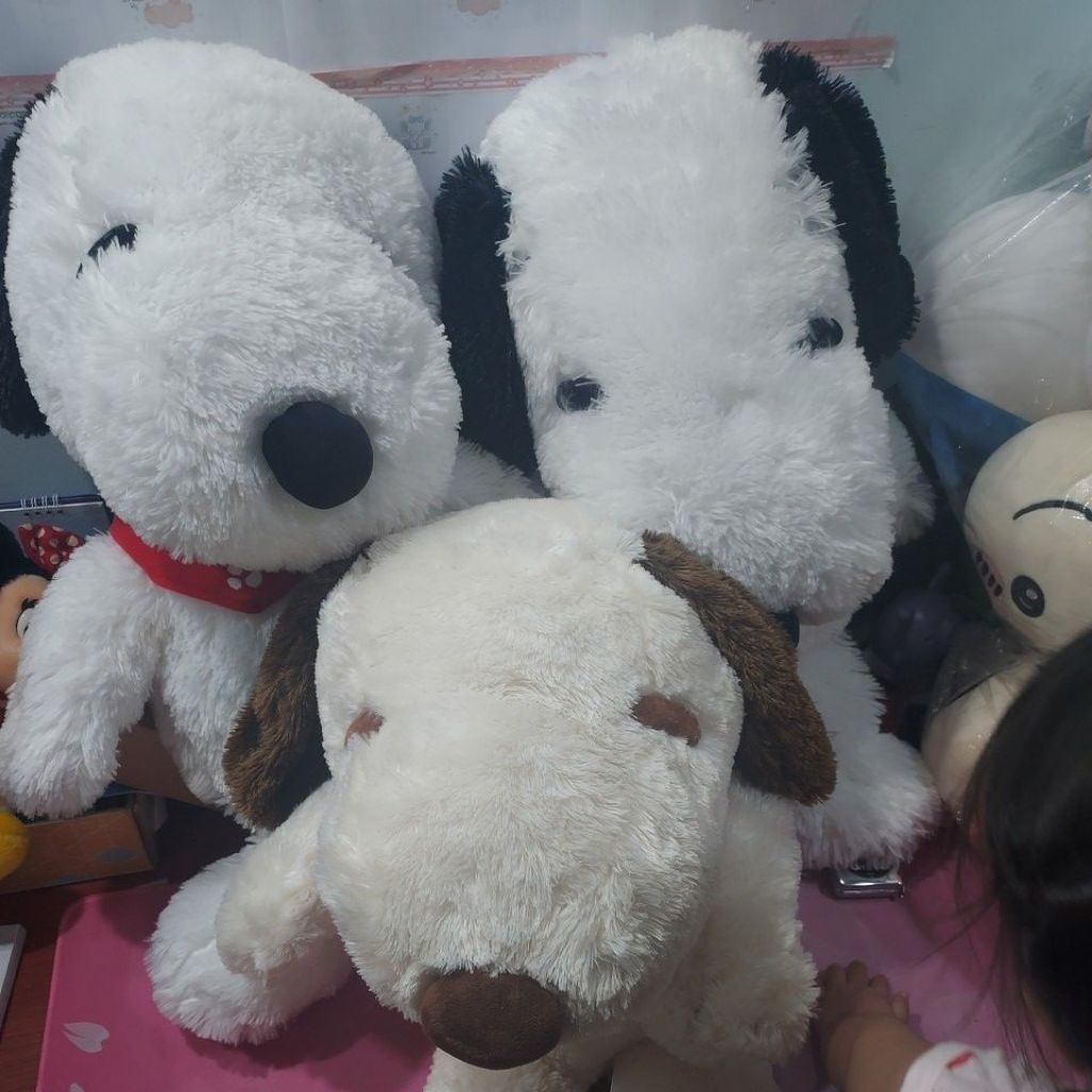 Snoopy Fluffy Jumbo Plush Toy / ตุ๊กตาสนูปปี้ขนปุย ตัวนิ่มๆ ตัวใหญ่ ของแท้ญี่ปุ่นมือสอง ป้ายห้อย