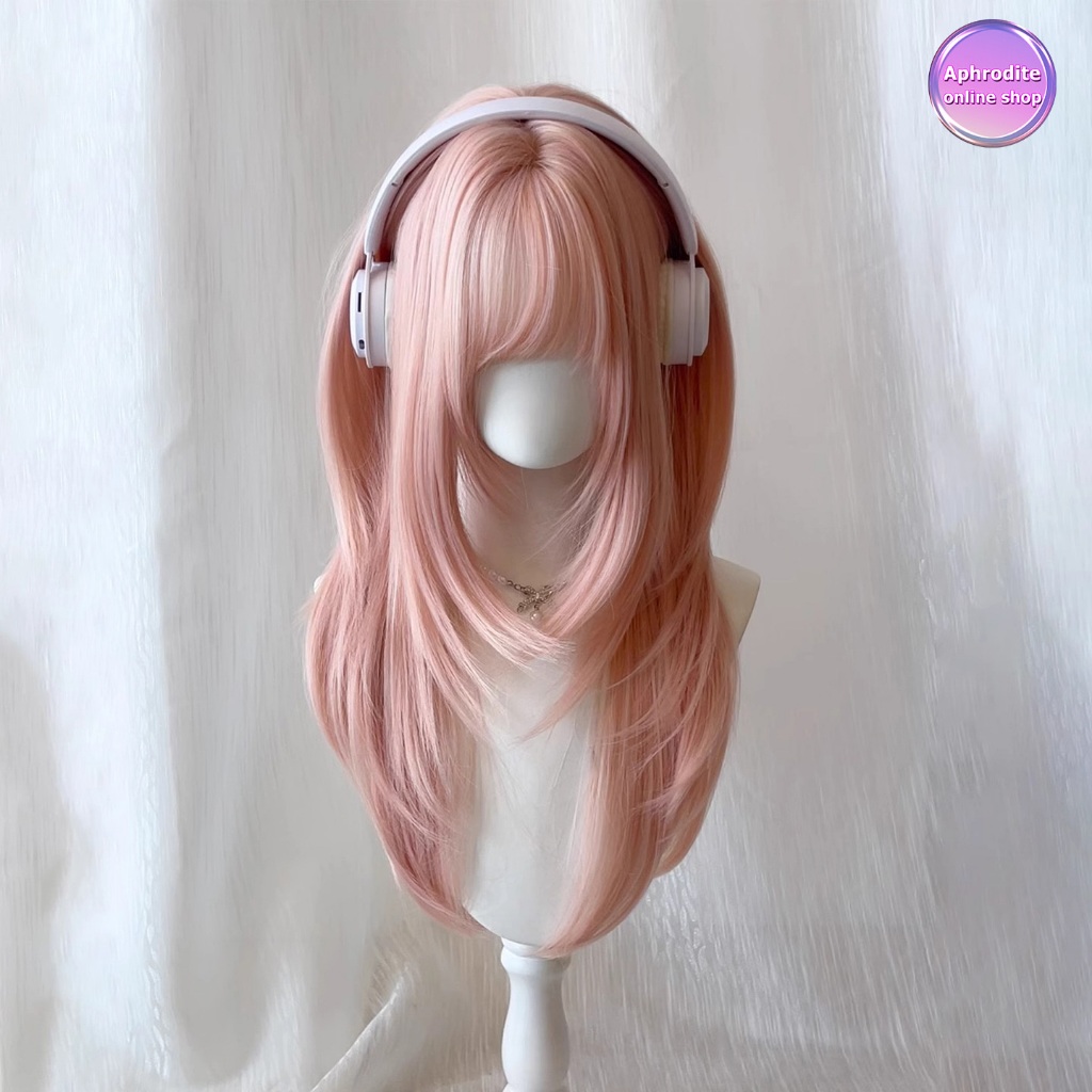 ขายดีที่สุด #SALE # สีชมพู วิกผมลูกไม้ด้านหน้า 65CM-70CM วิกผมยาว ผมปลอมคุณภาพสูง วิกผมยาว ใส่สบายเหมือนผมจริง
