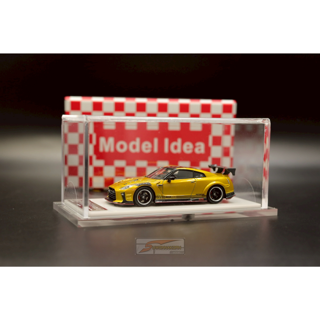 MODEL LDEA 1/64 Nissan GT-R R35 TopSecret Gold
