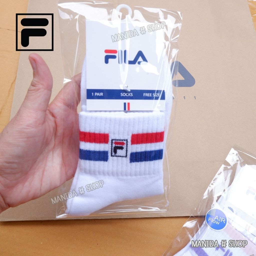 FILA- 2 (แท้จาก Shop ) ถุงเท้าผู้ใหญ่ EDGE รุ่น RTLQ21801