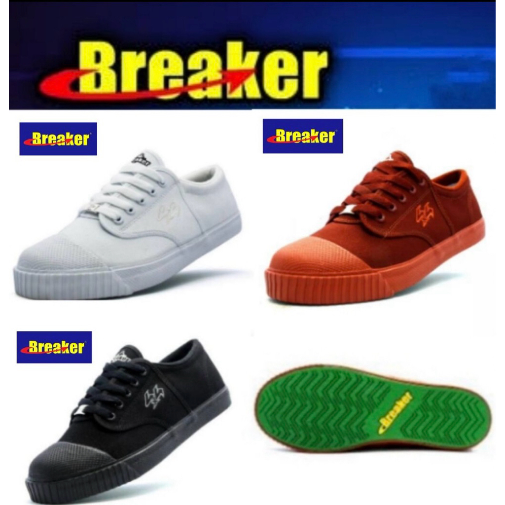รองเท้าผ้าใบBreakerเบรกเกอร์4X4 รองเท้านักเรียนเด็กประถม-มัธยม ขนาดไซส์29-47