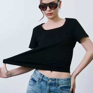 Chewa Basic U - เสื้อยืด Air soft คอยู - 8167