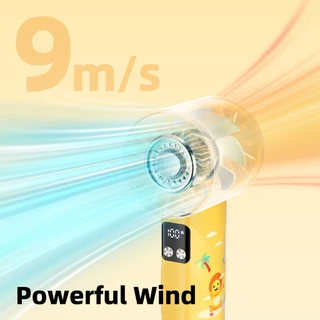 GOOJODOQ Gfs002 Nailoong พัดลมพกพา 4000mah พัดลมไอเย็น ด้วยแสงสว่าง พัดลมมือถือ พร้อมคาราบิเนอร์