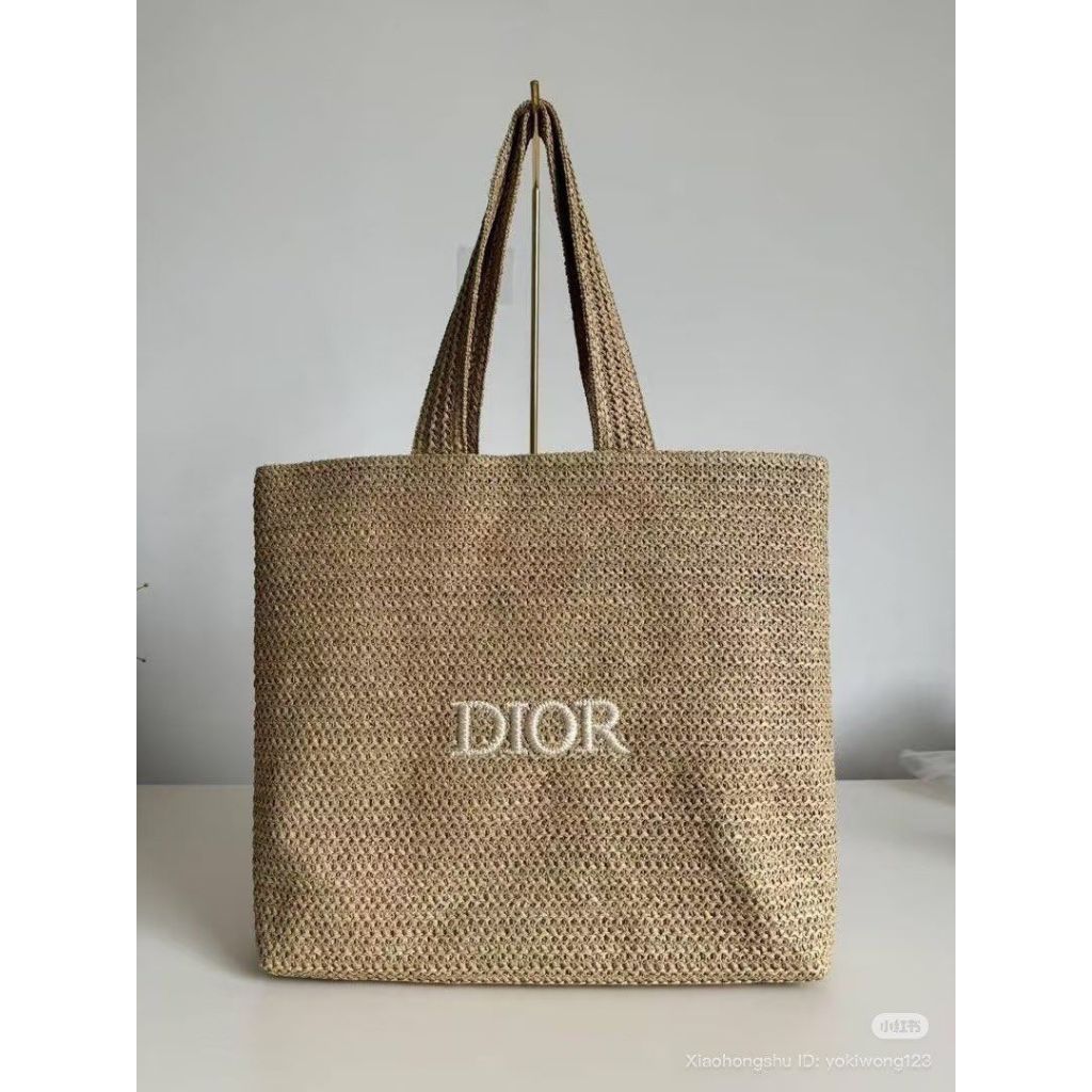 DIOR BEAUTY GWP Bag กระเป๋าสานใบใหญ่ จากฝั่ง beauty