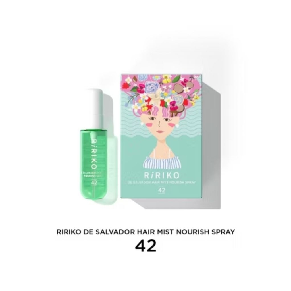 มือ 2!--ของแท้ 💯% ส่งพร้อมกล่อง ปริมาณที่เหลืออยู่ในรูปนะคะ RIRIKO DE SALVADOR HAIR MIST NURISH SPRA