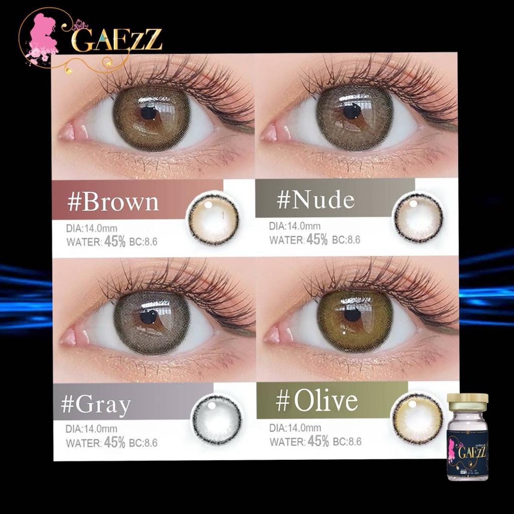 Roze nude brown Gaezzคอนแทคเลนส์