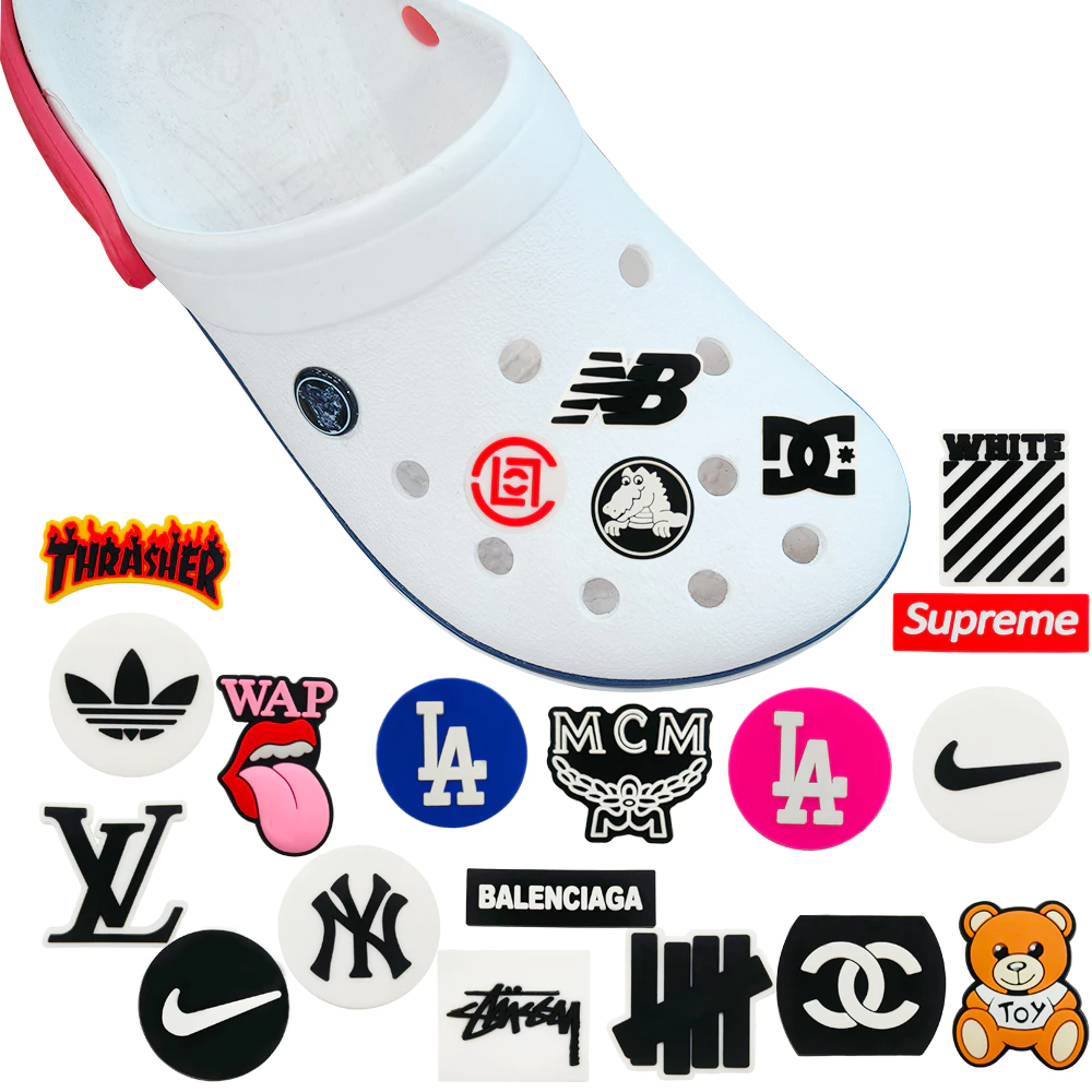 21 ชิ้น/เซ็ตรองเท้า Charm MEIDJ ตาม shoe Charm และผู้หญิงในประเภทผู้หญิง