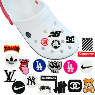 21 ชิ้น/เซ็ตรองเท้า Charm MEIDJ ตาม shoe Charm และผู้หญิงในประเภทผู้หญิง