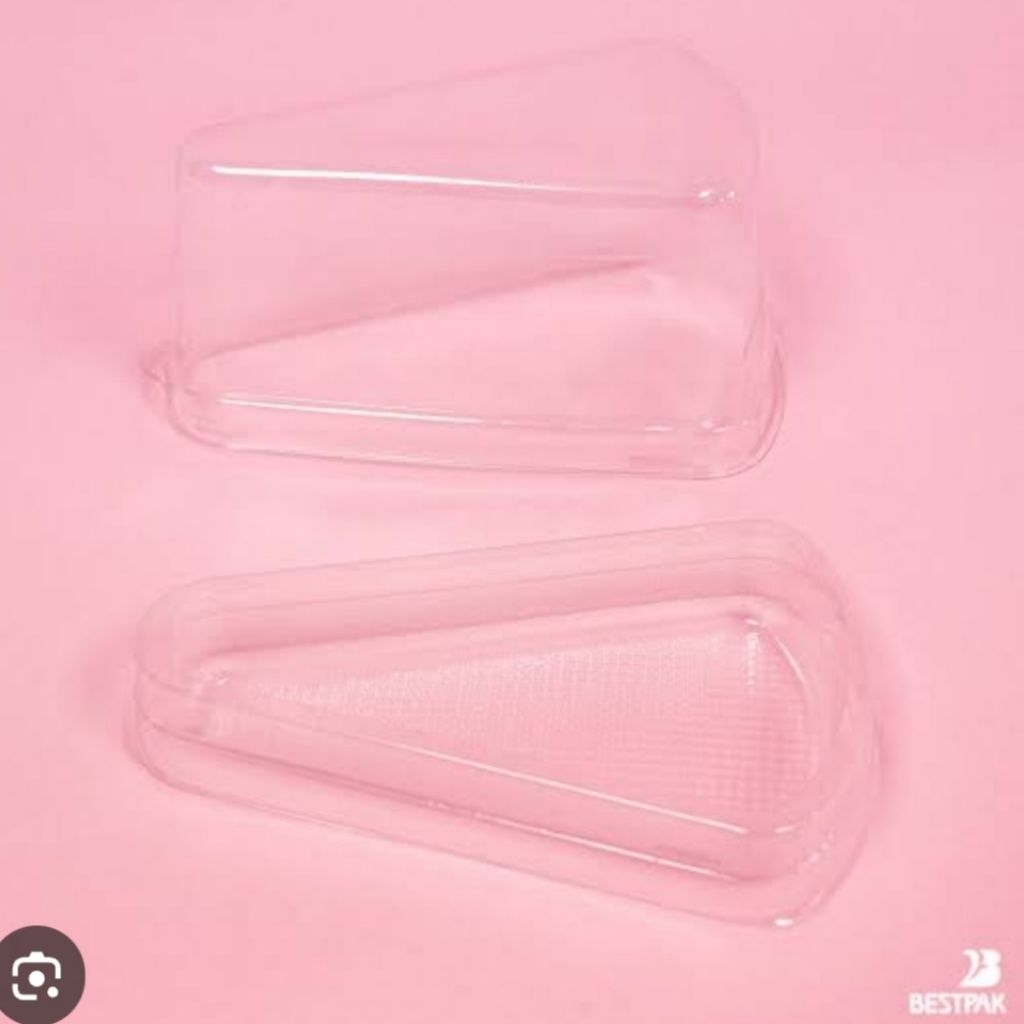 กล่องใส สามเหลี่ม  (c2) ภาดใส (มี50ใบ)ขนาด 5.5×10×7ซม. สำหรัมใส่เค๊กชีส เคํกต่างต่งได้ตามต้องการ