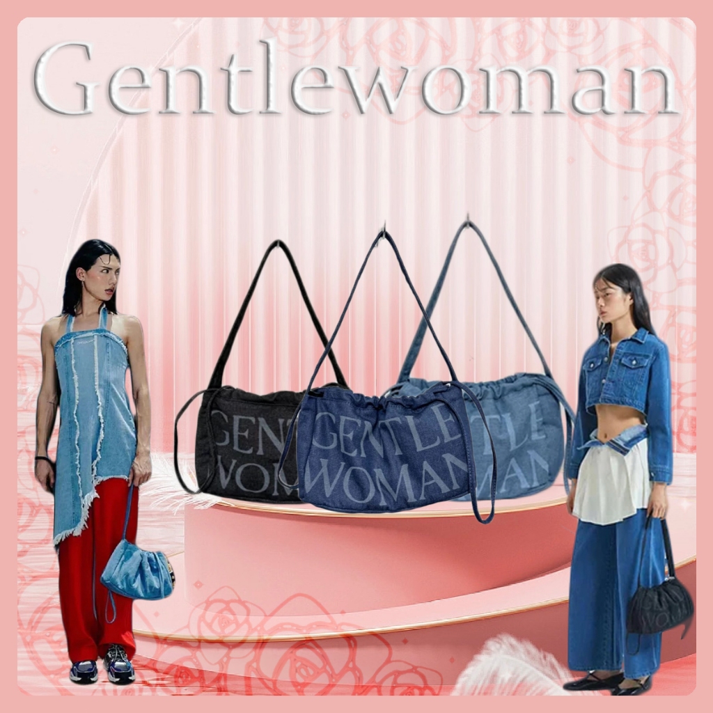 GentleWoman Denim Dumpling Bag กระเป๋าผ้าเดนิม กระเป๋าโท้ท กระเป๋าสะพายข้าง กระเป๋าทรง