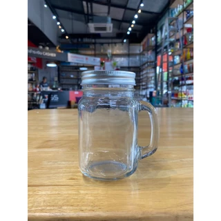 JJGLASS (AMORN) เมสัน จาร์ 450 ฝาเงิน - แก้วมีหูจับพร้อมฝาอลูมิเนียม ลดราคาพิเศษ ฝามีรอยเล็กน้อย ใช้งานได้ปกติ