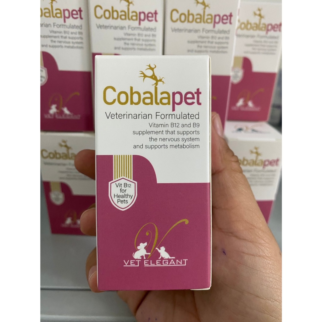 Cobalapet อาหารเสริม Vitamin B12 และ B9 เข้มข้น บำรุงระบบประสาทและร่างกาย สำหรับสุนัขและแมว