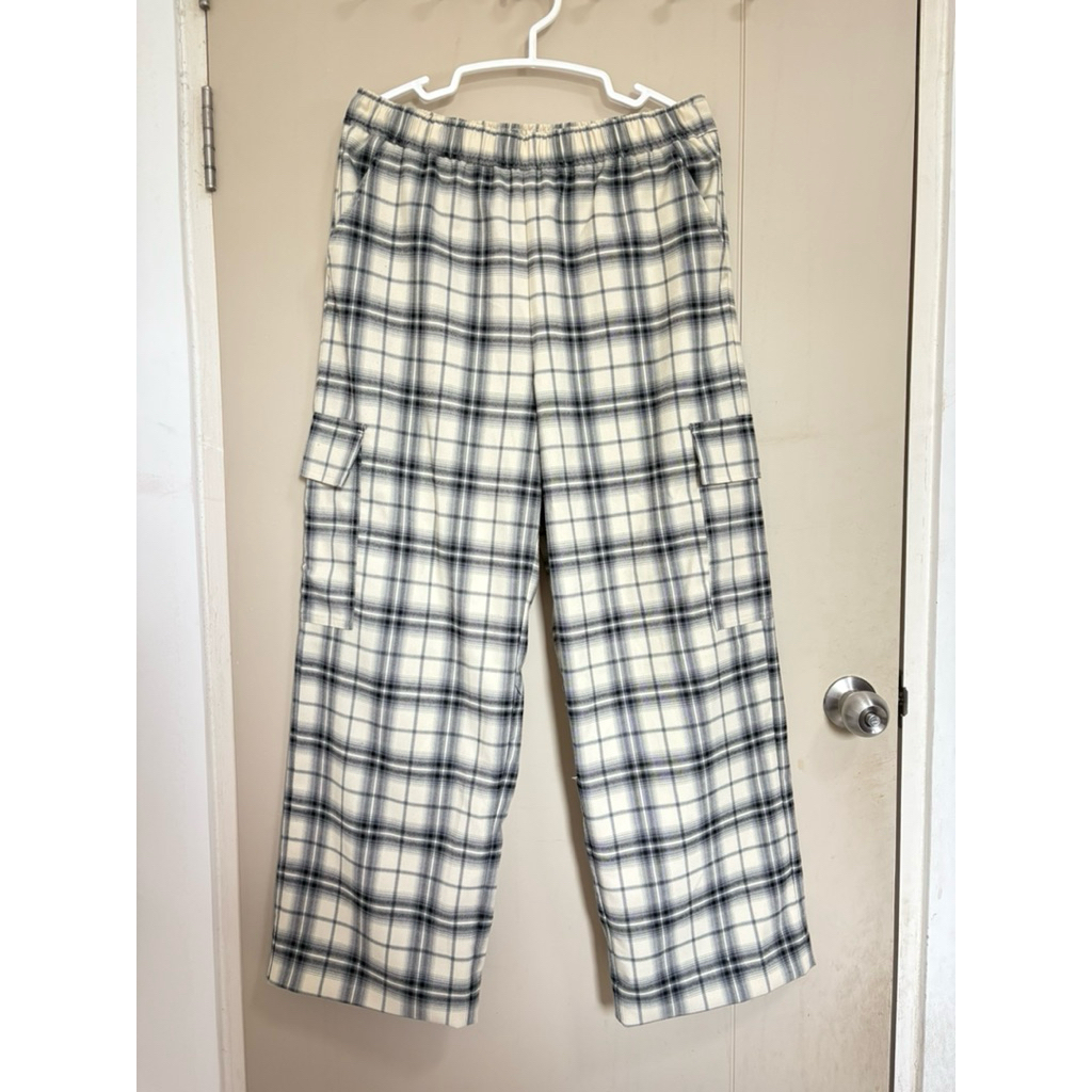 กางเกง GU cargo ลายสก็อต