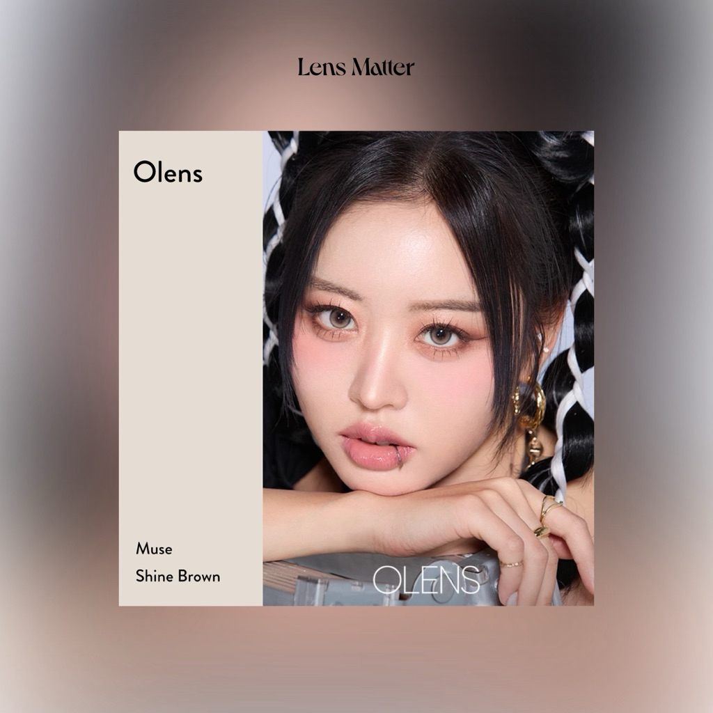 Muse - สี Brown, Gray (รายเดือน), Lens.Matter, คอนแทคเลนส์เกาหลี