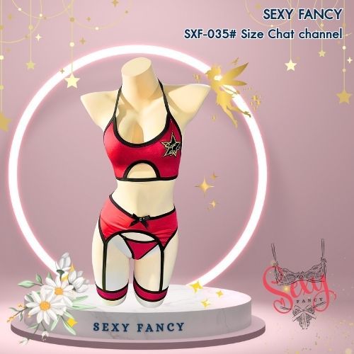 SEXY FANCY SXF-035# Size Chat channel ชุดแฟนซี บิกินี่เซ็กซี่ ชุดคอสเพลย์ (พร้อมส่งจากไทย)