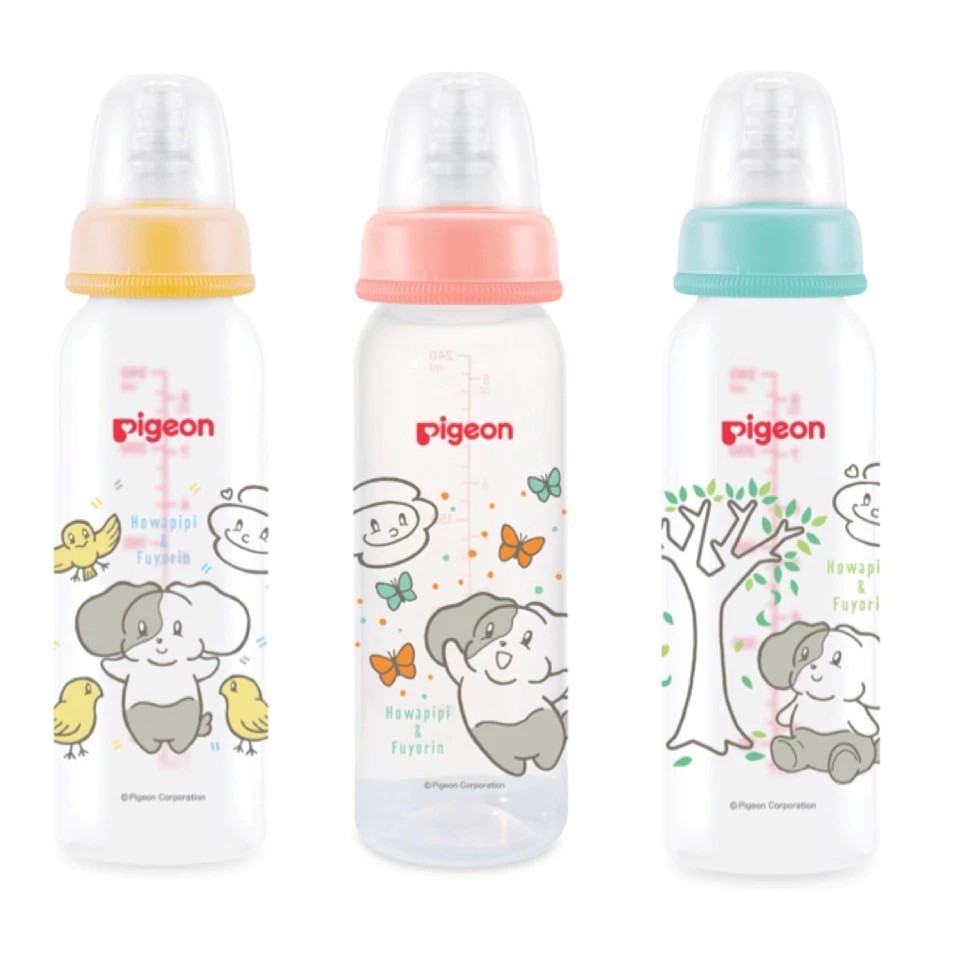 pigeon พีเจ้น ขวดนมพร้อมจุกเสมือนนมแม่ ขนาด 4/8ออนซ์ ของไทยแท้ 100%