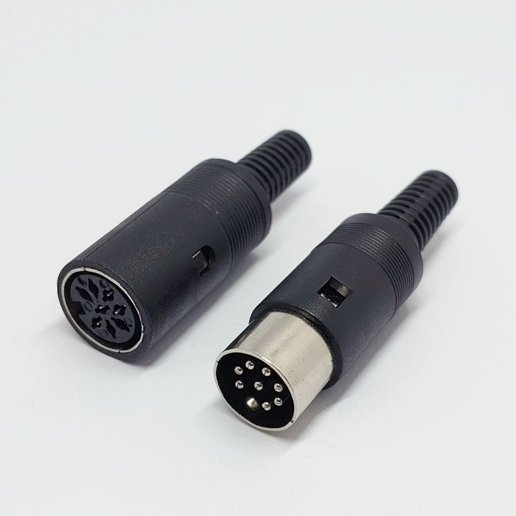 (1 ตัว)ปลั๊ก DIN 8 Pin ,แจ็คตัวผู้, ตัวเมีย 8 pin ,Din Connector 8 pin