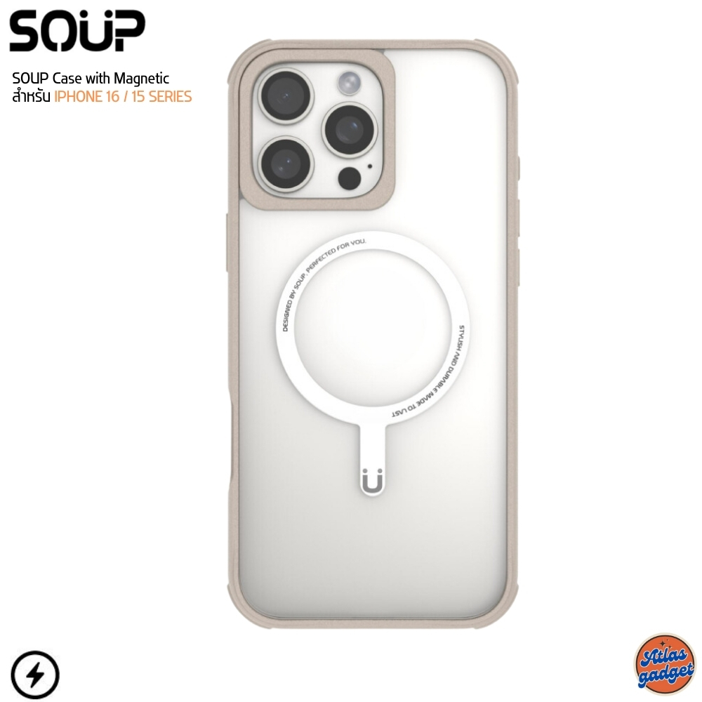 SOUP Case with Magnetic เคสมือถือสำหรับ iPhone 16/16Plus/16Pro/16ProMax/15/15Plus/15Pro/15ProMax