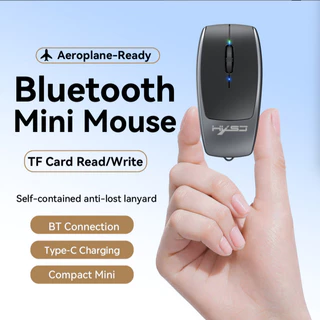 Mini Wireless Mouse Card Reader เม้าส์บลูทูธ ขนาดมินิ พกพาสะดวก รองรับ TF Card สูงสุด 2TB