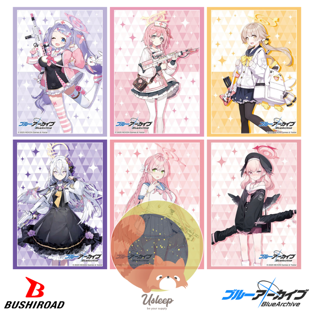 Bushiroad Sleeve Collection HG Blue Archive : Hanae, Serina, Hifumi, Azusa, Hanako, Koharu